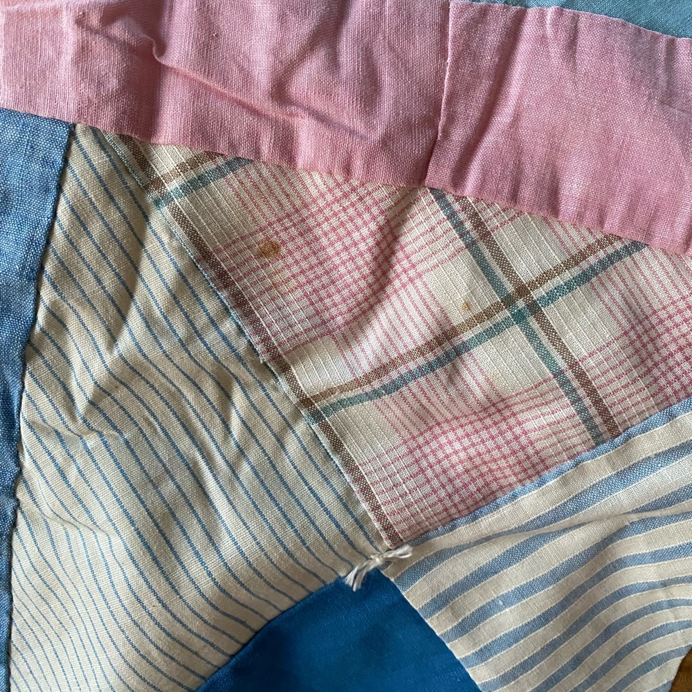 Colorful Vintage Patchwork Quilt - Picture 12 of 13